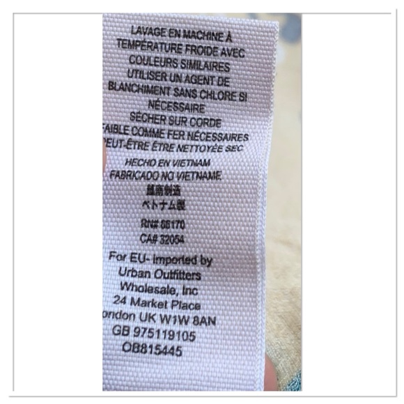 Free People Bella Floral Print Tunic Top Dress V Neck Yellow Pink Size Medium - Picture 7 of 8